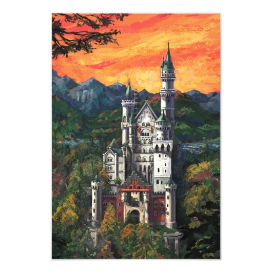 Schloss Neuschwanstein Fotodruck (Vorne)