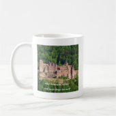 Schloss Neuschwanstein Frankfurt & deutsches Zitat Kaffeetasse (Links)