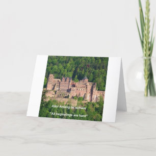 Schloss Neuschwanstein Frankfurt & deutsches Zitat Karte