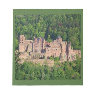 Schloss Neuschwanstein Frankfurt & deutsches Zitat Notizblock