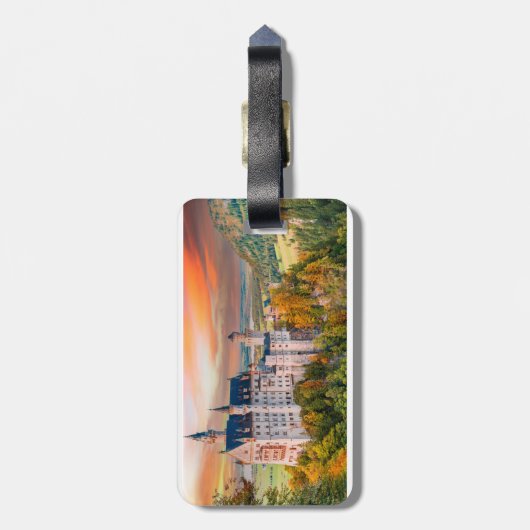 Schloss Neuschwanstein Gepäckanhänger (Rückseite vertikal)