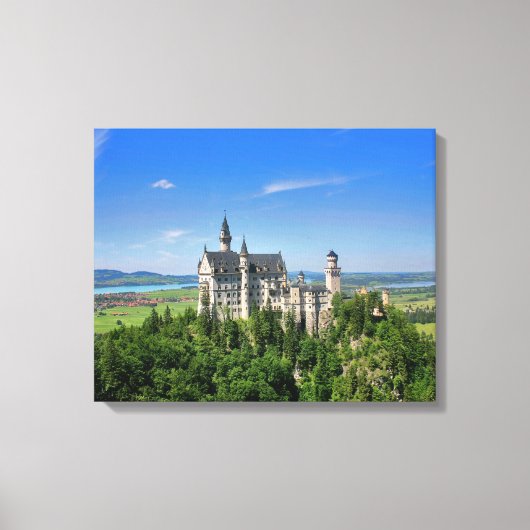 Schloss Neuschwanstein Gestrickte Canvas Print Leinwanddruck (Vorderseite)