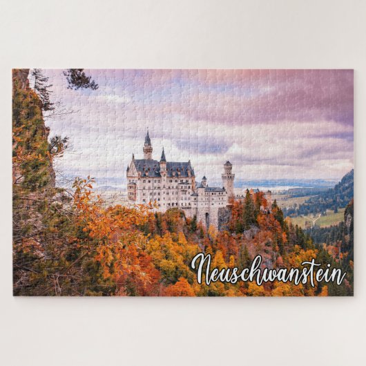 Schloss Neuschwanstein im Herbst Puzzle (Horizontal)