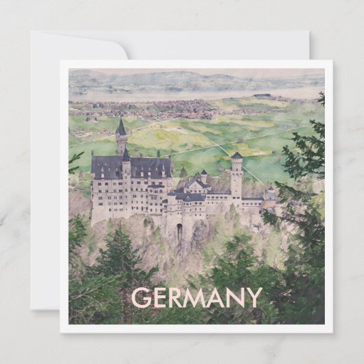 Schloss Neuschwanstein in Deutschland (Vorderseite)
