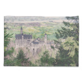Schloss Neuschwanstein in Deutschland Kissenbezug (Rückseite)