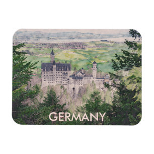 Schloss Neuschwanstein in Deutschland Magnet