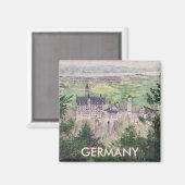 Schloss Neuschwanstein in Deutschland Magnet (Vorderseite/Rückseite)