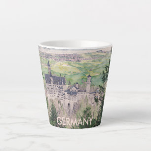 Schloss Neuschwanstein in Deutschland Milchtasse