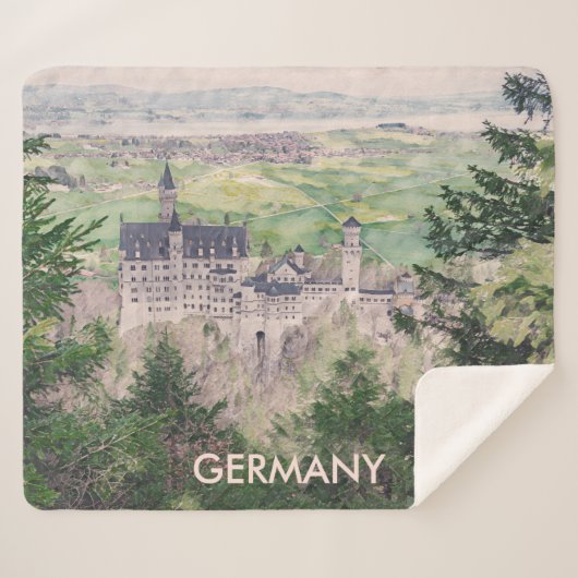 Schloss Neuschwanstein in Deutschland Sherpadecke (Vorderseite (Horizontal))
