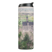 Schloss Neuschwanstein in Deutschland Thermosbecher (Nach links gedreht)