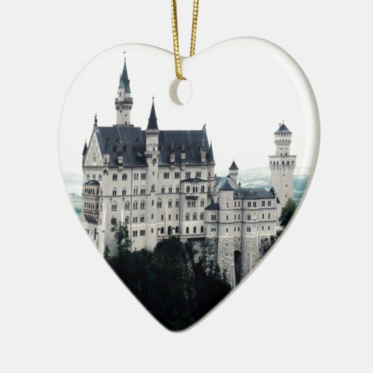 Schloss Neuschwanstein Keramik Ornament (Links)
