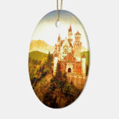 Schloss Neuschwanstein Keramik Ornament (Links)