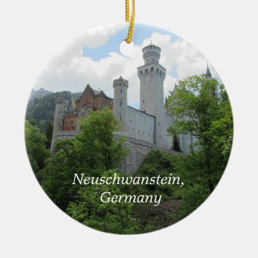 Schloss Neuschwanstein Keramikornament (Vorne)