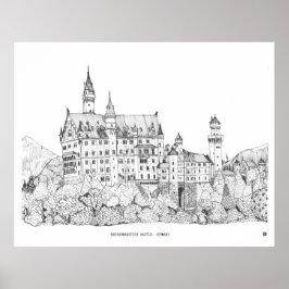 Schloss Neuschwanstein Kunstmuseum Poster