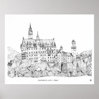 Schloss Neuschwanstein Kunstmuseum Poster