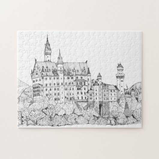 Schloss Neuschwanstein Kunstmuseum Puzzle (Horizontal)