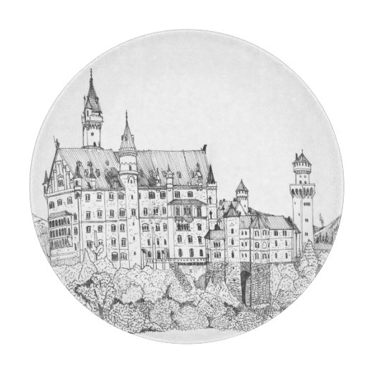 Schloss Neuschwanstein Kunstmuseum Schneidebrett (Vorderseite)
