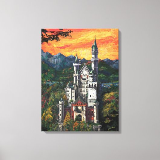 Schloss Neuschwanstein Leinwanddruck (Vorderseite)