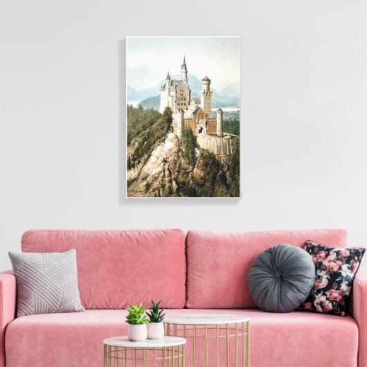 Schloss Neuschwanstein Leinwanddruck (Insitu (Wohnzimmer))