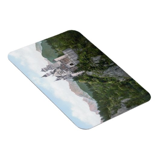 Schloss Neuschwanstein Lithograph Magnet (Rechte Seite)