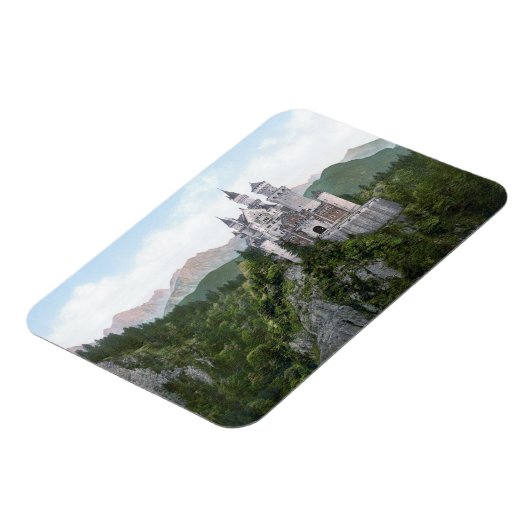 Schloss Neuschwanstein Lithograph Magnet (Linke Seite)