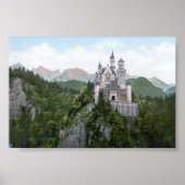 Schloss Neuschwanstein Lithograph Poster (Vorne)
