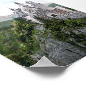 Schloss Neuschwanstein Lithograph Poster (Ecke)