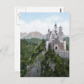 Schloss Neuschwanstein Lithograph Postkarte (Vorne/Hinten)