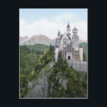 Schloss Neuschwanstein Lithograph Postkarte<br><div class="desc">Schloss Neuschwanstein,  Bayern,  Deutschland Fotografie (Foto Lithographie) verabredete zwischen 1890 und 1905.</div>