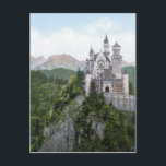 Schloss Neuschwanstein Lithograph Postkarte<br><div class="desc">Schloss Neuschwanstein,  Bayern,  Deutschland Fotografie (Foto Lithographie) verabredete zwischen 1890 und 1905.</div>