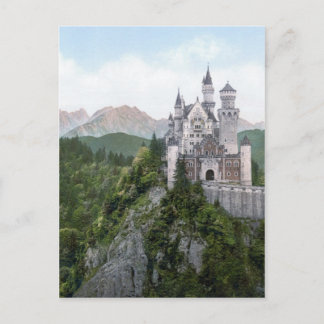 Schloss Neuschwanstein Lithograph Postkarte