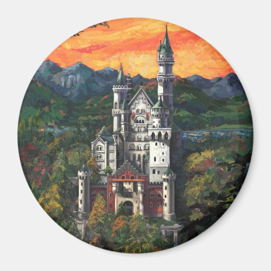 Schloss Neuschwanstein Magnet (Vorne)