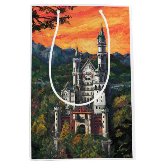 Schloss Neuschwanstein Mittlere Geschenktüte (Vorderseite)