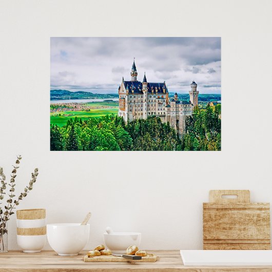 Schloss Neuschwanstein - Poster (Küche)