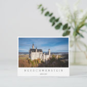Schloss Neuschwanstein Postkarte (Stehend Vorderseite)
