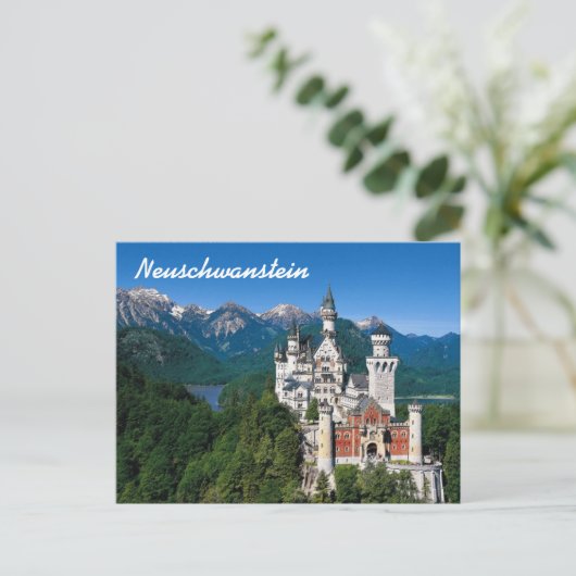 Schloss Neuschwanstein Postkarte (Stehend Vorderseite)