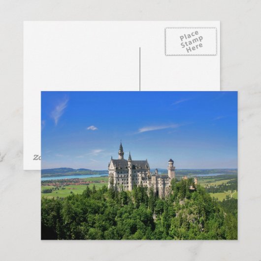 Schloss Neuschwanstein Postkarte (Vorne/Hinten)