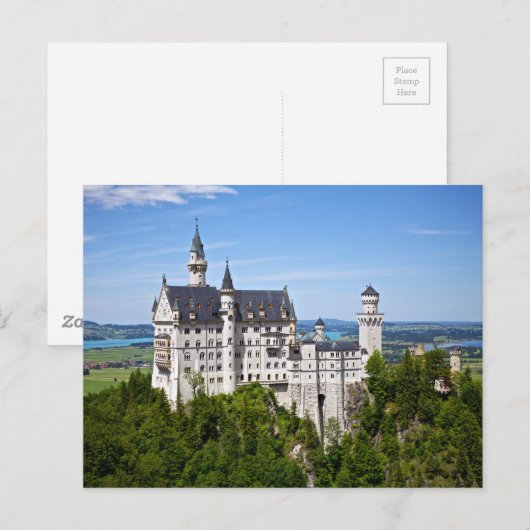 Schloss Neuschwanstein Postkarte (Vorne/Hinten)