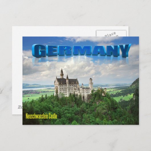 Schloss Neuschwanstein Postkarte (Vorne/Hinten)