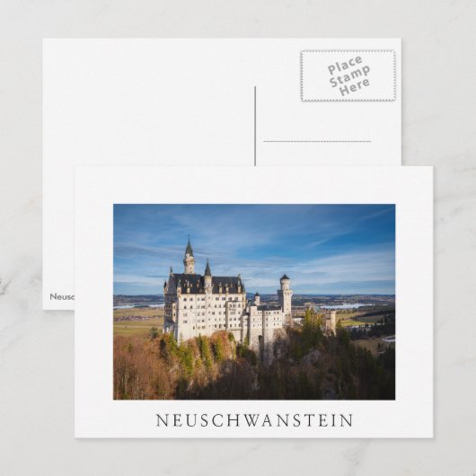 Schloss Neuschwanstein Postkarte (Vorne/Hinten)