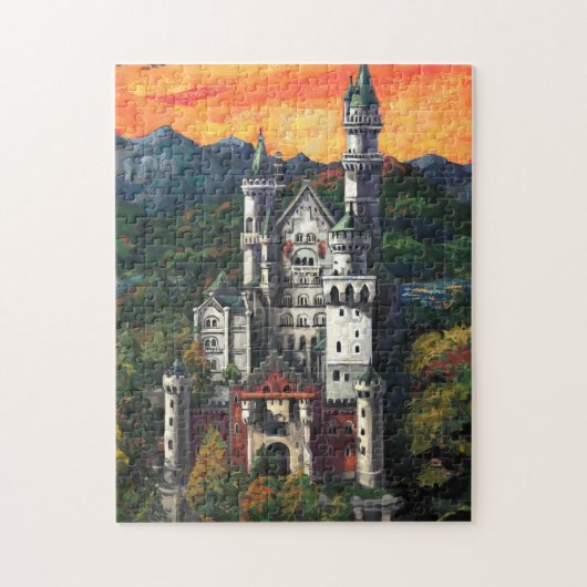 Schloss Neuschwanstein Puzzle (Vertikal)