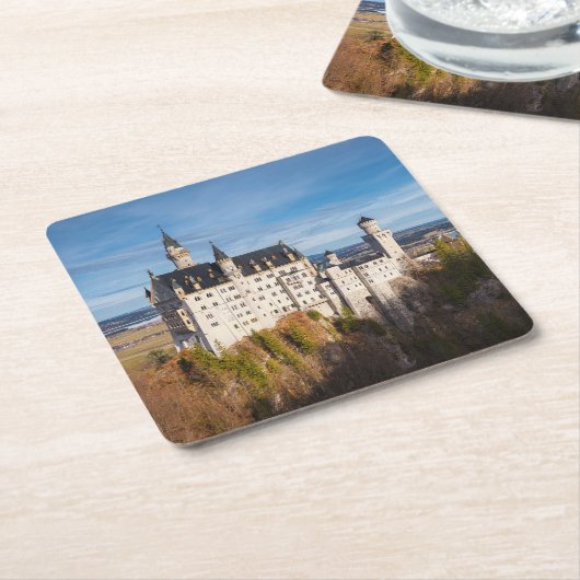 Schloss Neuschwanstein Rechteckiger Pappuntersetzer (angewinkelt)