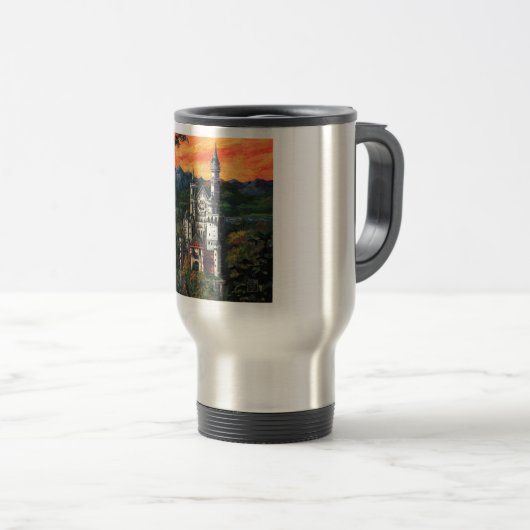 Schloss Neuschwanstein Reisebecher (VorderseiteRechts)