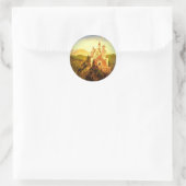 Schloss Neuschwanstein Runder Aufkleber (Tasche)