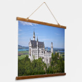 Schloss Neuschwanstein, Schwangau, Deutschland han Wandteppich Mit Holzrahmen (Gewinkelt)