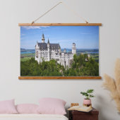 Schloss Neuschwanstein, Schwangau, Deutschland han Wandteppich Mit Holzrahmen (Schlafzimmer)