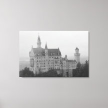 Schloss Neuschwanstein Schwarz-Weiß-Print