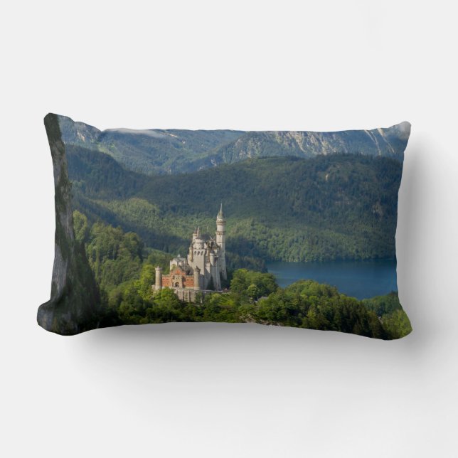 Schloss Neuschwanstein Südbayern Deutschland Lendenkissen (Vorderseite)