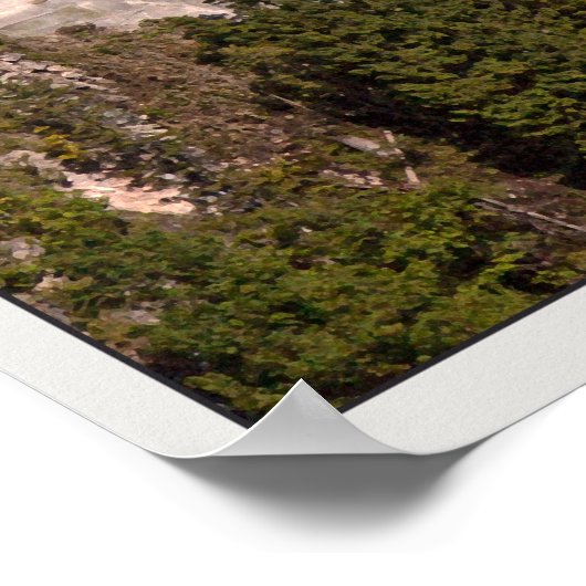 Schloss Neuschwanstein von Marienbrücke - Englisch Poster (Ecke)