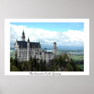 Schloss Neuschwanstien in Bayern Poster
